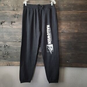 John Carpenter's Halloween Michael Myers Graphic Sweatpants Black Mens Large NEW
